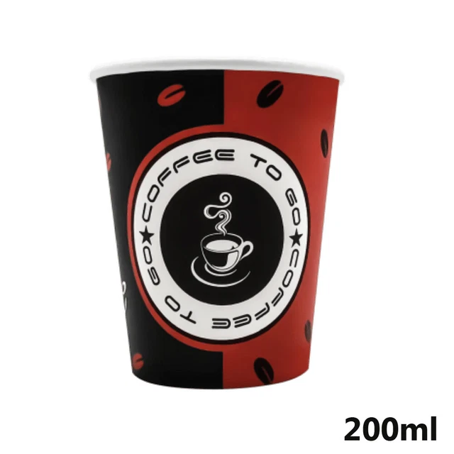 Qualitäts Coffee TO GO Becher 200ml 300ml 400ml 1000 Kaffeebecher Pappbecher 0,2