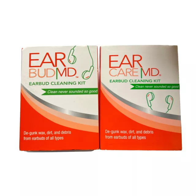 Ear Care MD Earbud Cleaning Kit Clean Never Sounded So Good Of 2 PK NEW