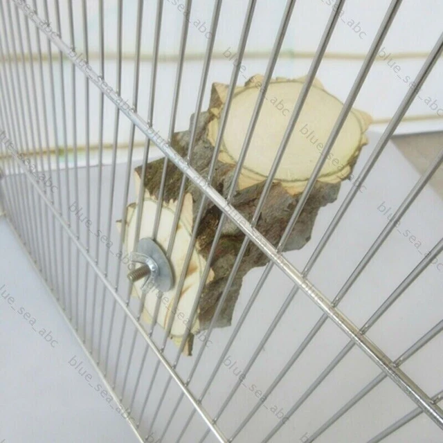 Holz Papagei Vogelständer Ast Haustier Wellensittich Spielzeug Sitzstangen DHL 2
