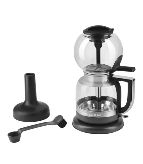 Great KitchenAid 5KCM0812 Black & Glass Siphon Coffee Brewer Machine RRP$299