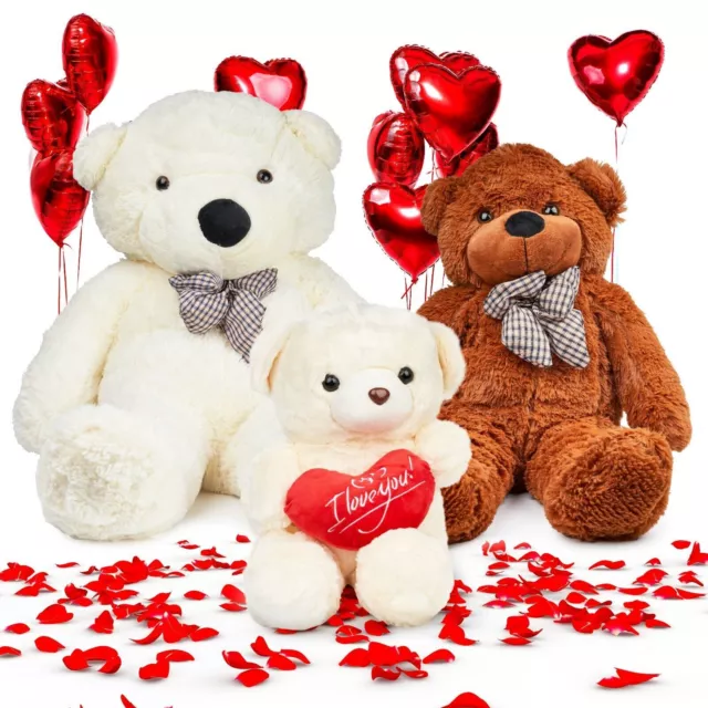 Giant Teddy Bear Valentine's Day Love Heart Gift Girlfriend His Her I Love You