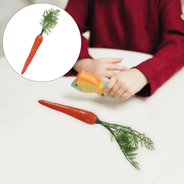 Carrot Model Veggie Home Decor Kitchen Kids Food Toy Toy Fruit Child