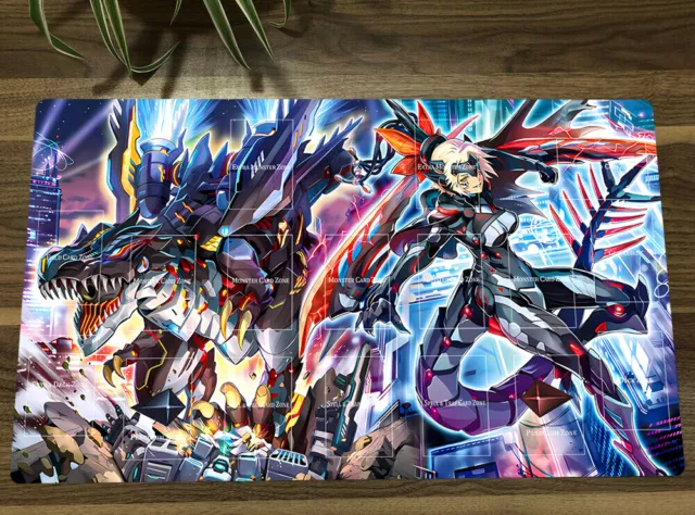 YuGiOh Dinomorphia Rexterm Kentregina TCG CCG Playmat Card Game Mat Table Pad