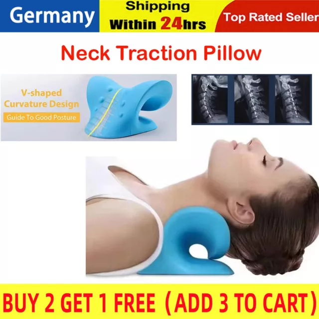 Nackenwolke Nackenstütze Nackenstrecker Neck Massagegerät Kissen Nackentrainer