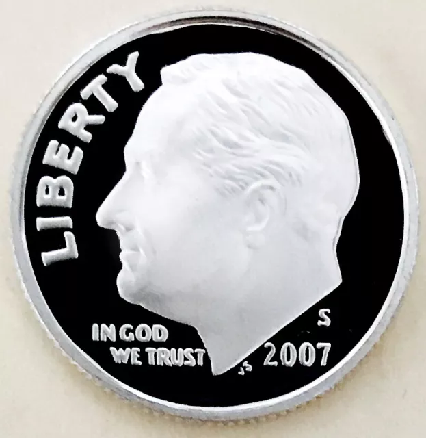 2007 S**Silver**Proof Roosevelt! Superb Gem Full Torch! Ultra Rare Dcam#M124_500