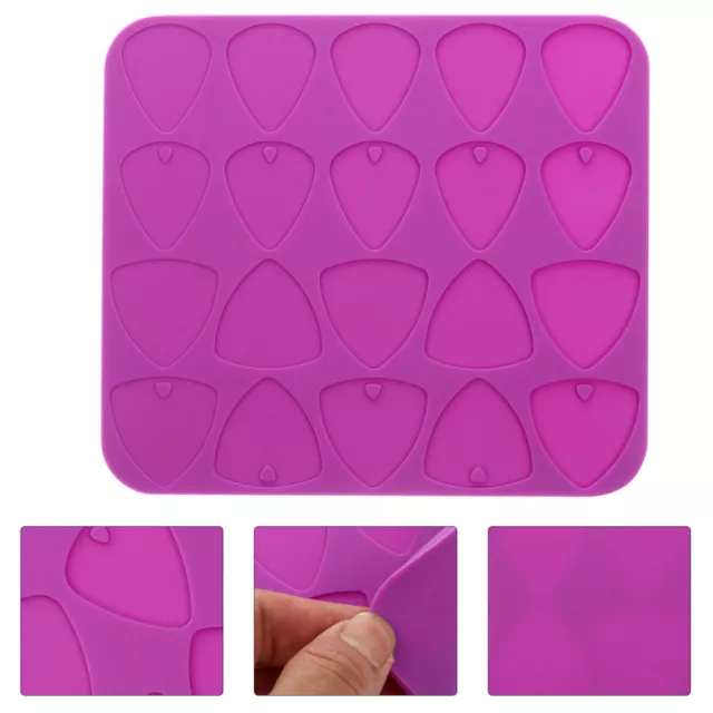 Purple Guitar Pick Mold Para Chocolate De Triangle Plectrum