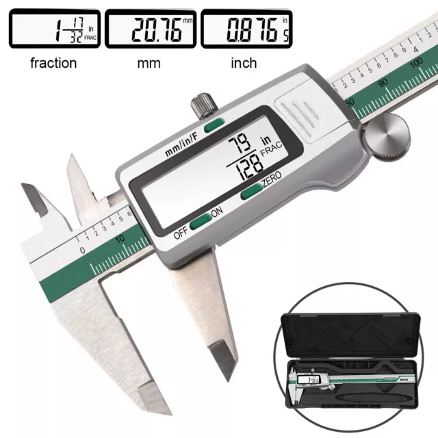 150mm Stainless Steel LCD Digital Electronic Vernier Caliper Gauge Micrometer