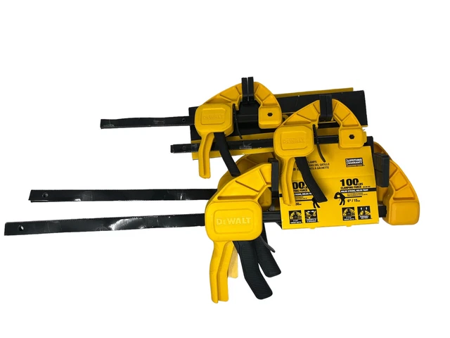 DeWalt DWHT83196 300-lb. Nylon Medium and Large Trigger Clamps 4-Pack