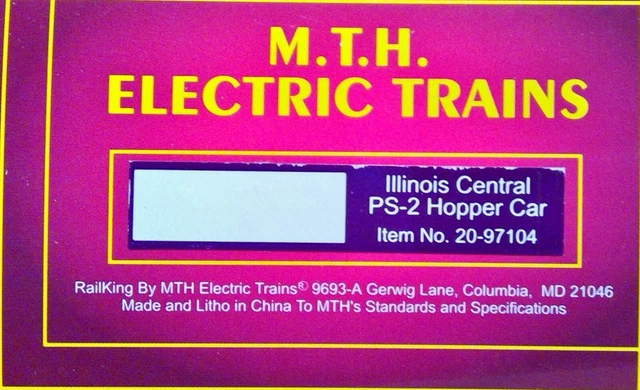 Railking 20-97104 Illinois Central Gulf ICG Ps-2 Hopper  New Unused (218)