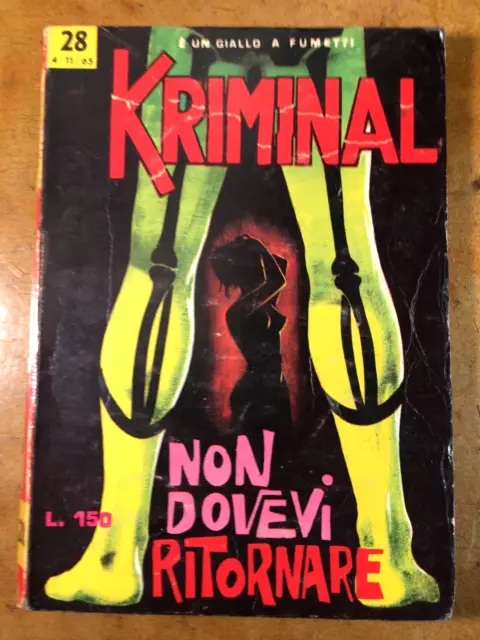 Kriminal n 28 ! Originale ! Più che buono !!