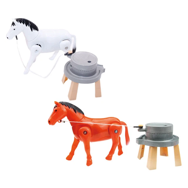 2 piezas caballo pañuelo juguete de plástico simulación caballo