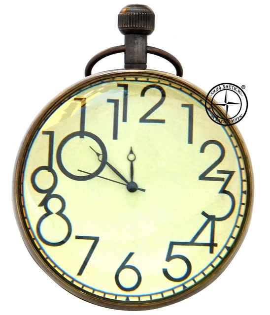 4 " Antik Messing Maritim Nautisch Mechanische Schreibtisch Kugel Uhr Sammelbar