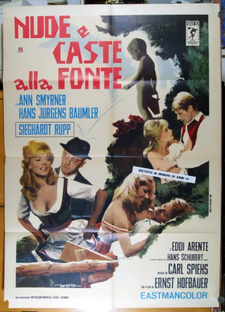 manifesto 2F film DIE LIEBESQUELLE - NUDE E CASTE ALLA FONTE 1969