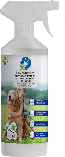 Pet Harmony Natural Dog Anti-Itch & Skin Healing Spray -500ml- Enriched with &