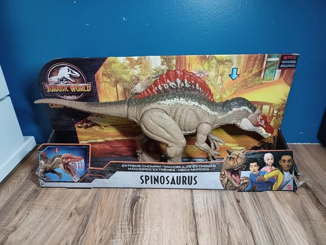 MATTEL JURASSIC WORLD Camp Cretaceous Extreme Chompin' Spinosaurus