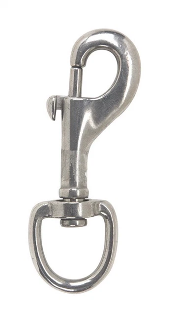 Campbell T7631324 Polished Swivel Round Eye Bolt Snap 3/4 in. (Pack of 10)