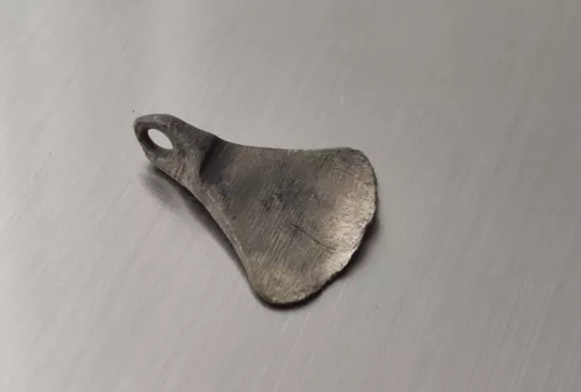Antique silver amulet hatchet, Ancient Artefact Roman Empire, Scythian