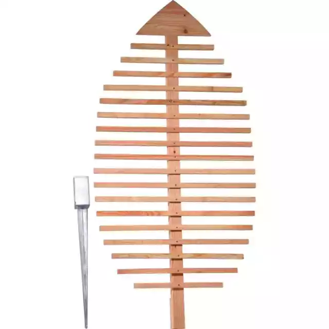 Design Pflanzen-Rankhilfe Blattform - Rankgitter aus Holz - XXL-Rankgerüst