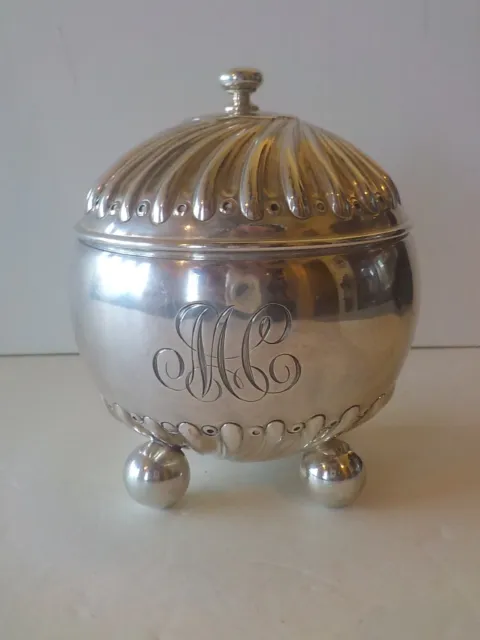 Shreve, Crump & Low Sterling Silver 3.75" Lidded Box, 181 grams