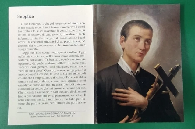 SAN GERARDO DELLA Maiella santino holy card con SUPPLICA EUR 3,99