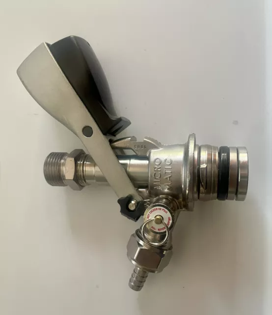 Beer Keg Coupler Tap System "U" Guinness  Micro Matic Metal Handle