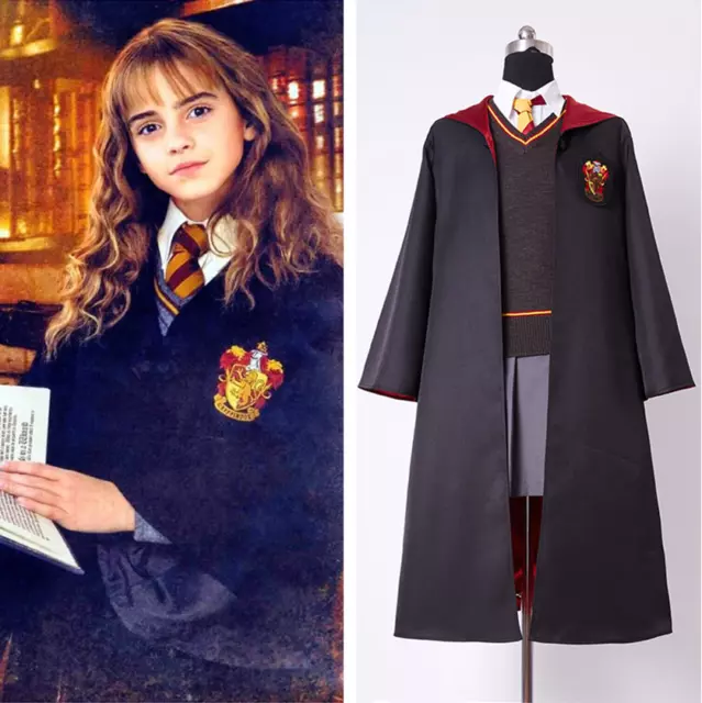Kids&Adult Womens Size Gryffindor Uniform costume Hermione Granger Cosplay 2024