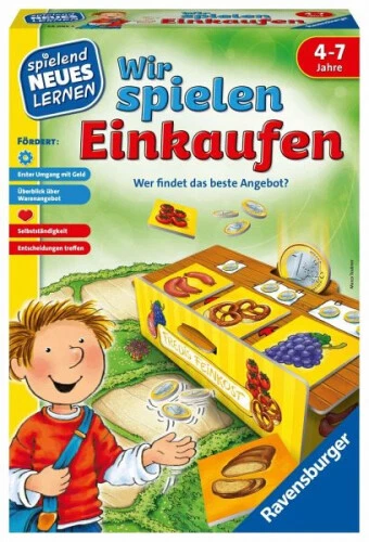 Ravensburger 24985 - Wir spielen Einkaufen, Würfelspiel, Wettlaufspiel, Familien