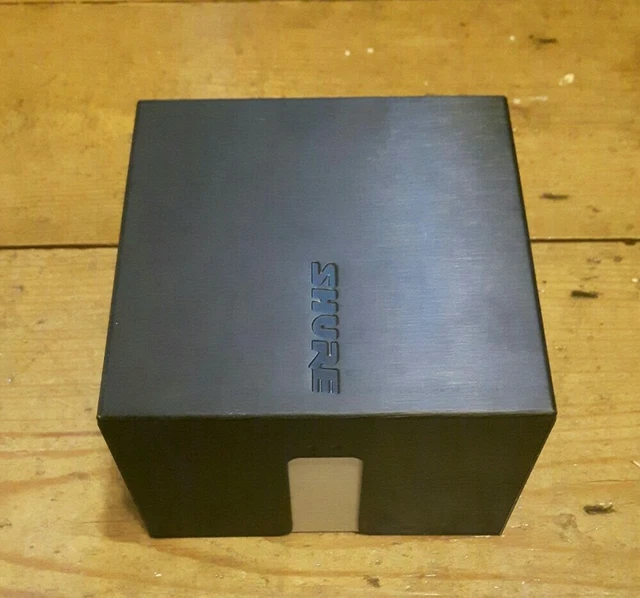 Caja de lata de metal SHURE