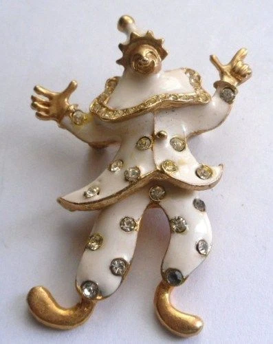 Broche Bouton émail Violet Limoges - Cristaux Et Relief - Occasion Vintage