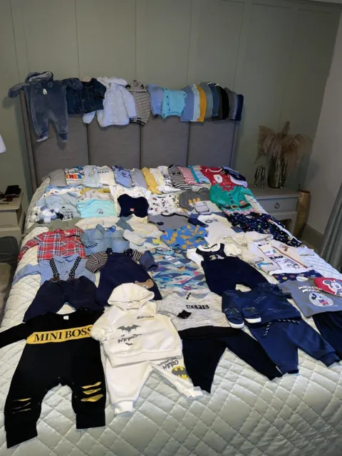 💙 Baby boys 0-3 months bundle clothing autumn winter whole wardrobe  outfits