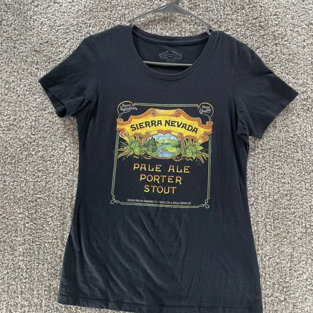 Sierra Nevada Pale Ale Porter Stout Black Short Sleeve T-Shirt Women’s Medium