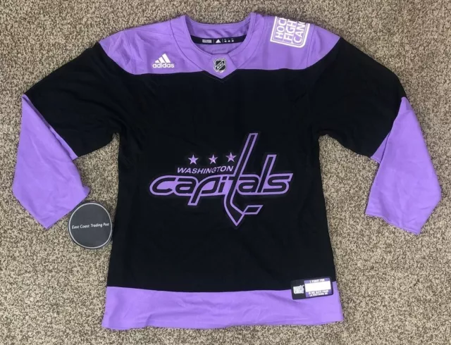 Hockey Fights Cancer Tampa Bay Lightning Purple 255J Adidas NHL Authentic  Pro Jersey