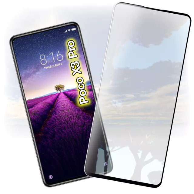 2x Für Xiaomi POCO X3 Pro Panzerfolie Displayschutz Glas Schutzglas Schutz Folie