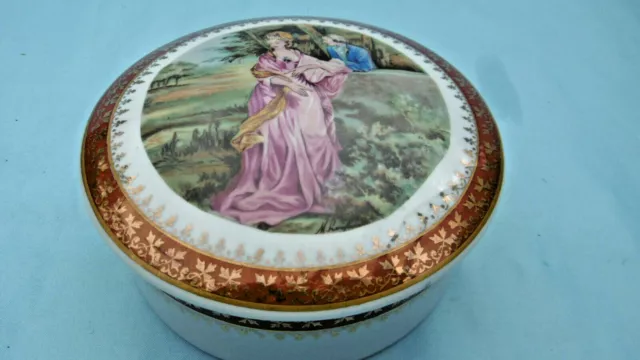 Bombonera en Porcelana de Limoges