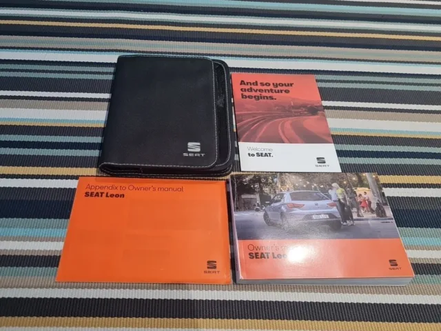 Genuine SEAT LEON Owners Manual Handbook Wallet 2017-2022