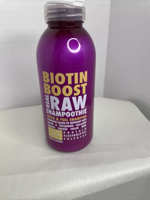 Real Raw Biotin Boost Shampoothie, Sulfate Free, 12 oz