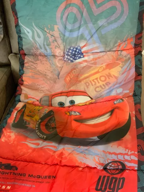 Cars Lightening McQueen Sleeping Bag Youth Camping w/BagGreat Zipper Triloft II