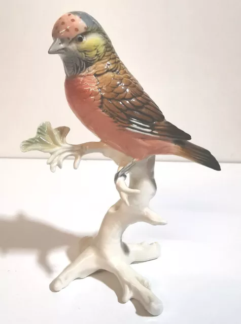 Porzellanfigur Vogel Karl Ens Bluthänfling  17,9cm 622