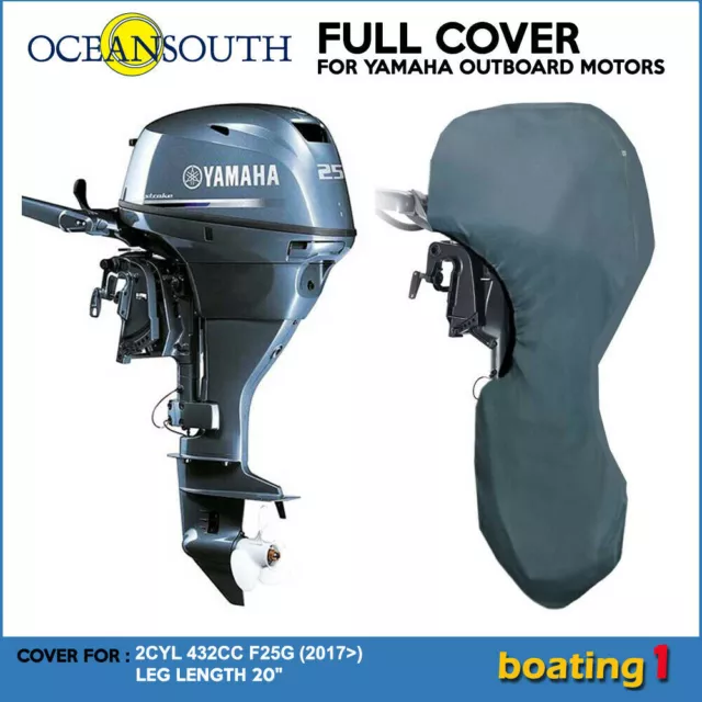 Full Cover for Yamaha Outboard Motor Engine 2CYL 432cc F25G (2017>) - 20"