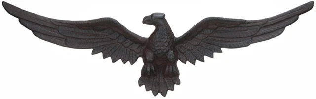 Cast Iron Eagle Plaque Garden Patio Decor New Home Wall Hanging
