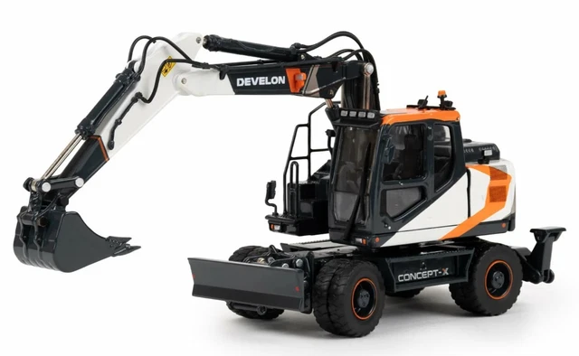 Miniature Pelle Sur Pneus DOOSAN DX 165 WR - IMC Models - Collection