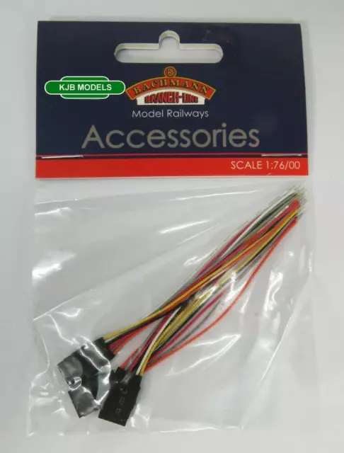 BNIB Bachmann 36-562 6 Pin Decoder Socket with Wiring Harness (x3) - For OO & N