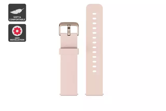 Silicone Strap for Kogan Active+ II & Pulse+ II Smart Watches (Rose Gold), Smart