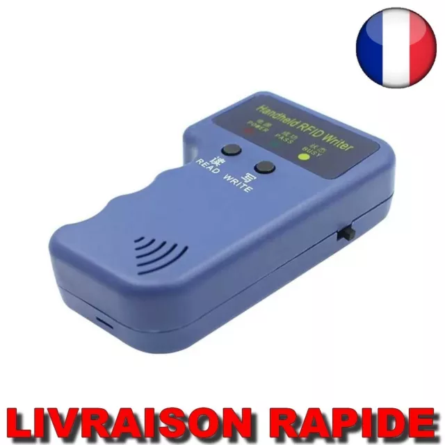 ✅ Duplicateur RFID 125KHz Lecteur Carte Copieur EM4100 Programmeur Vidéo AMP Clé