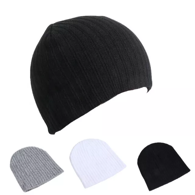 Mens  Ladies Knitted Woolly Beanie Hat Warm Winter Ski Skull Cap Unisex SkiWear