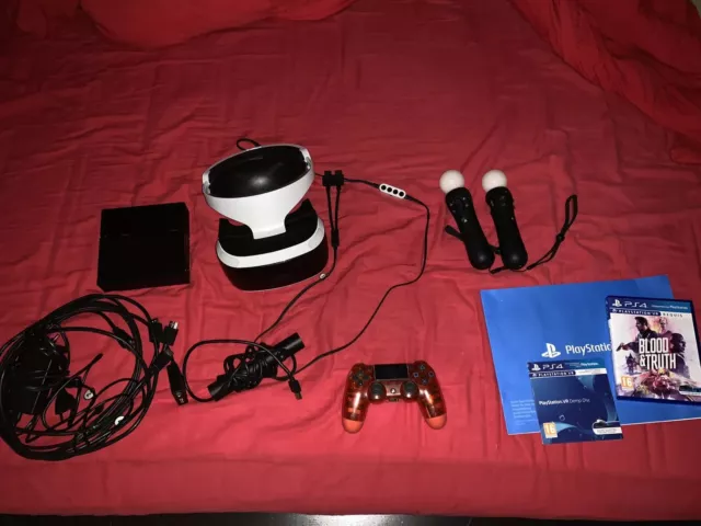 CASQUE PLAYSTATION VR + Manette + Playstation Move + Jeux Pour Ps4