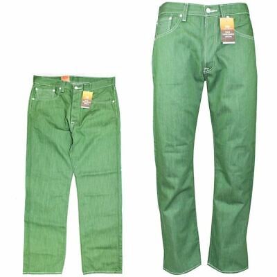 Levi's Men's Jeans 501 Original Fresh Leaf Straight Fit Green Pants