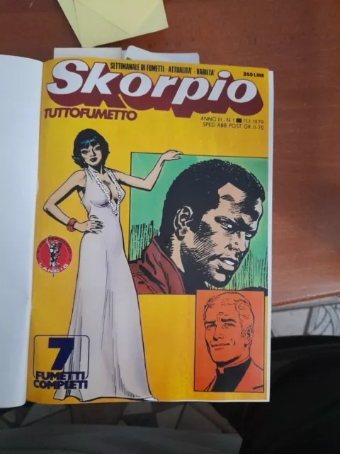 Skorpio,Raccolta Fumetti Vintage .  Albi Anno 1979   Dal N 1 Al N. 13