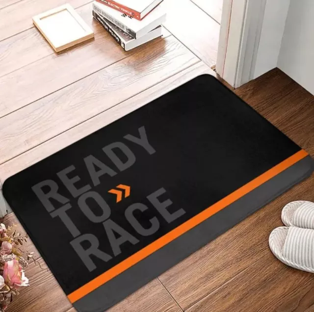 KTM Racing Bath Mat Doormat  CAMPER VAN Rug Motocross Footpad Antislip  Garage