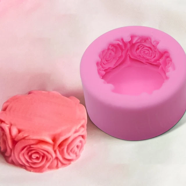 3D Bakeware DIY Craft Handmade Candle Moulds Fondant Cake Decoration Soap Molds